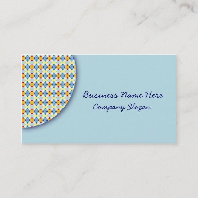 Triangle Pattern Business Cards (Front)