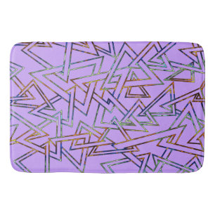 Triangle Pattern outline + your backgr. & ideas Bath Mat
