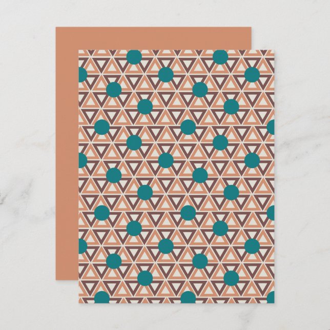 Triangle Quilt  Card (Front/Back)