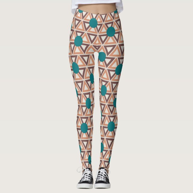 Triangle Quilt  Leggings (Front)