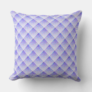 Triangle Royal Blue Throw Pillow