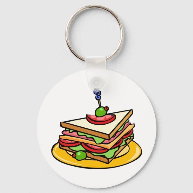 Triangle Sandwich Keychain (Front)