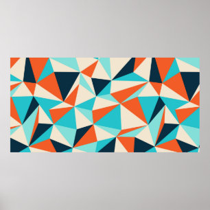 Triangle seamless pattern poster