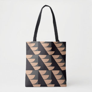 Triangle Semi Circle Geometric  Tote Bag