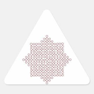 Triangle Stickers-Kolam Art-1 Sticker