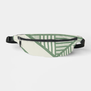 Triangle stripes in Green Bum Bags