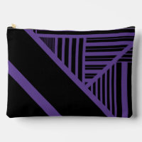 Triangle Stripes in Purple and Black