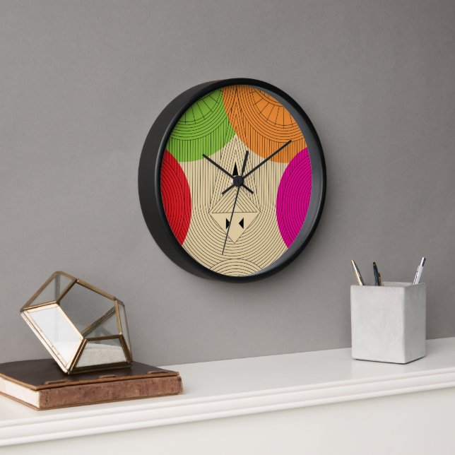 Triangle Tribal Clock (Office)