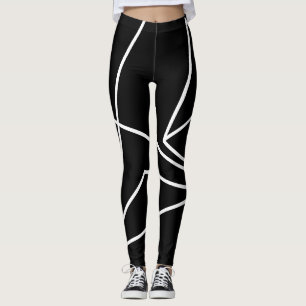 Triangle trip B & W Leggings