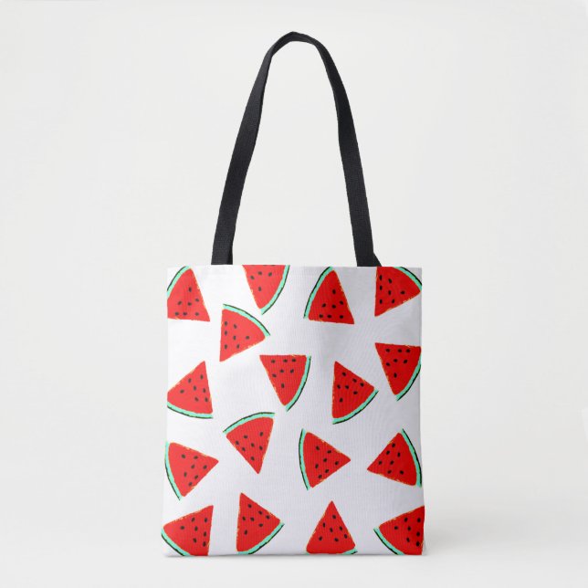 triangle watermelons tote bag (Front)