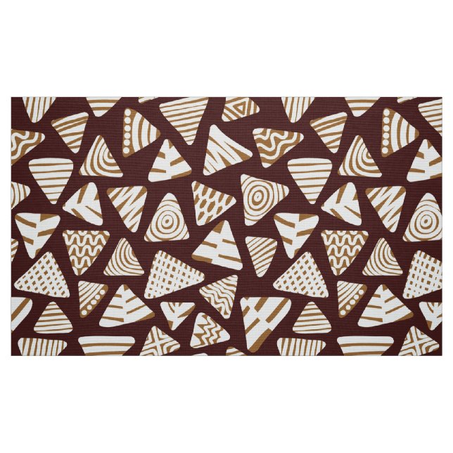 Triangles 240121 - Shades of Chocolate Fabric (Fat Quarter)