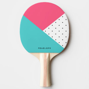 Triangles Abstract Pattern Ping Pong Paddle