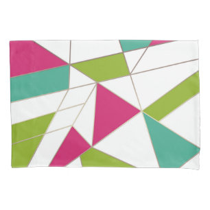 Triangles abstract print geometrical geometry mode pillowcase