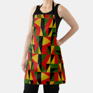 Triangles Black History Apron