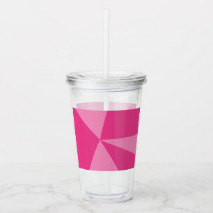 Triangles geometric pattern acrylic tumbler