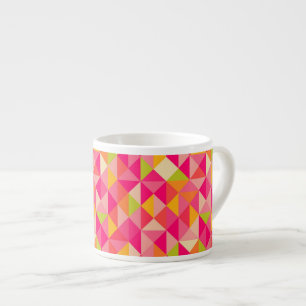 Triangles geometrical pattern espresso cup