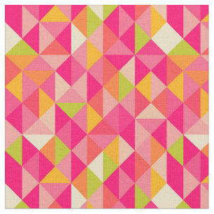 Triangles geometrical pattern fabric