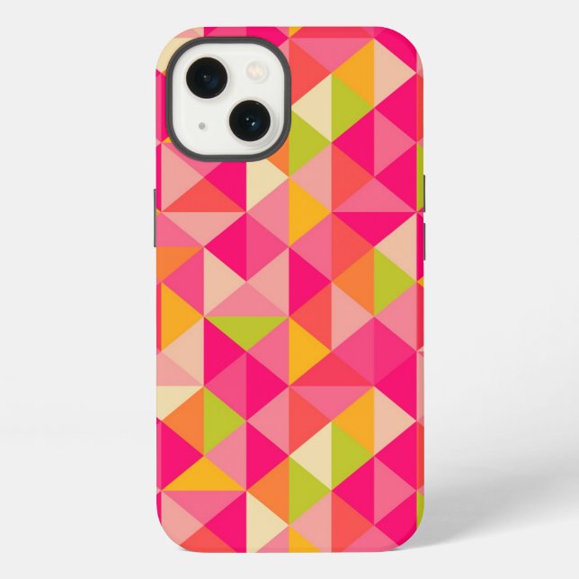 Triangles geometrical pattern iPhone case (Back)