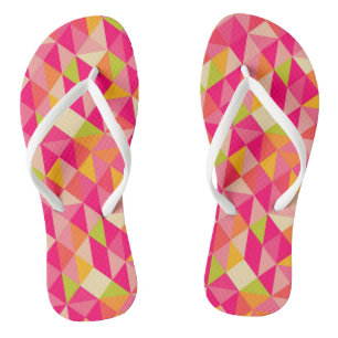 Triangles geometrical pattern jandals