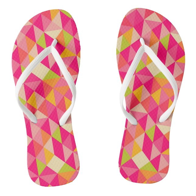 Triangles geometrical pattern jandals (Footbed)