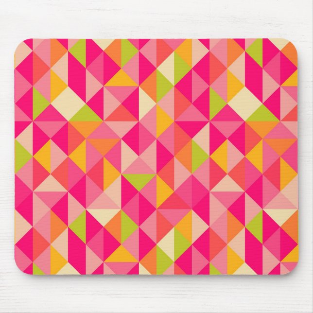 Triangles geometrical pattern mouse pad (Front)