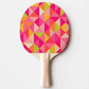 Triangles geometrical pattern ping pong paddle