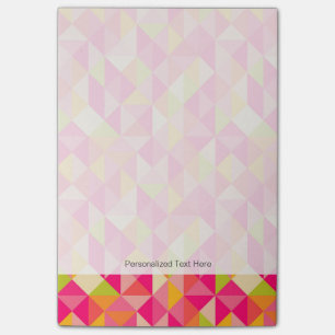 Triangles geometrical pattern post-it notes