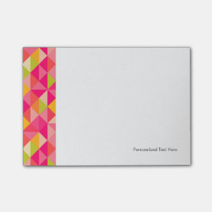 Triangles geometrical pattern post-it notes