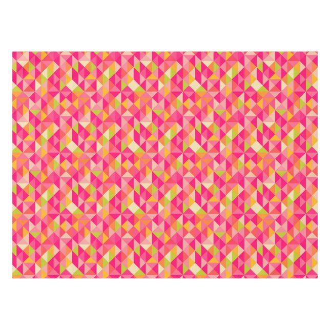 Triangles geometrical pattern tablecloth (Front (Horizontal))
