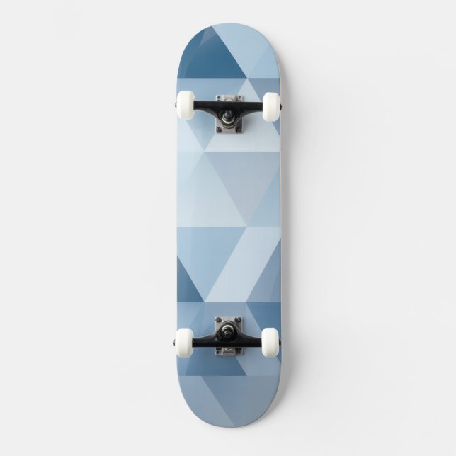 Triangles in blue and grey skateboard (Front)