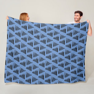 Triangles + Lines Fleece Blanket