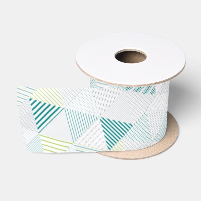 Triangles Pattern 4 Satin Ribbon (Spool)