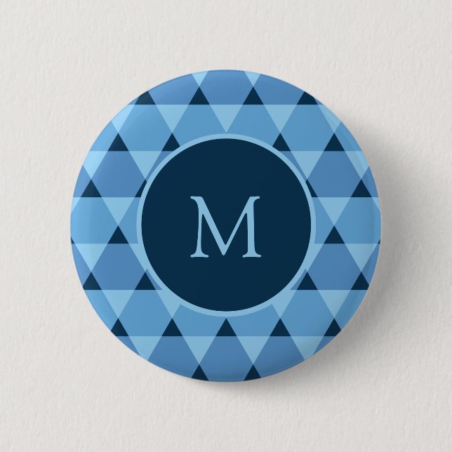 Triangles Pattern 6 Cm Round Badge (Front)