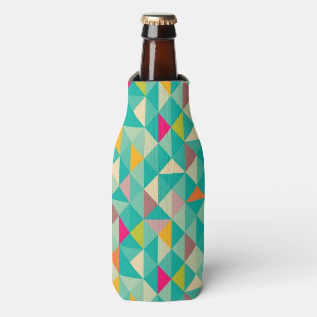 Triangles pattern bottle cooler (Bottle Front)