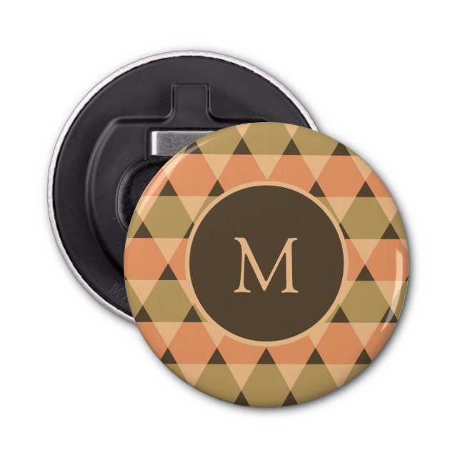 Triangles Pattern Bottle Opener (Front)