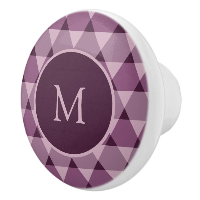 Triangles Pattern Ceramic Knob (Right)