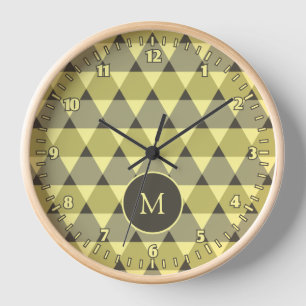 Triangles Pattern Clock