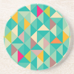 Triangles pattern coaster