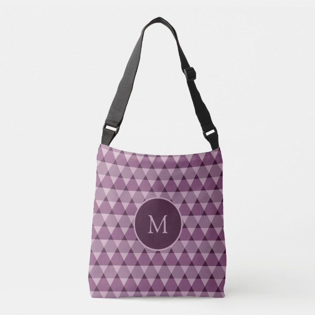Triangles Pattern Crossbody Bag (Front)