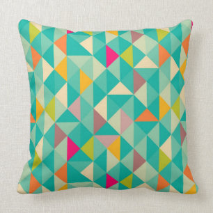 Triangles pattern cushion
