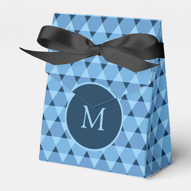 Triangles Pattern Favour Box (Front Side)