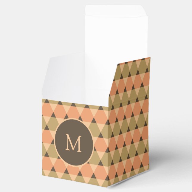 Triangles Pattern Favour Box (Opened)