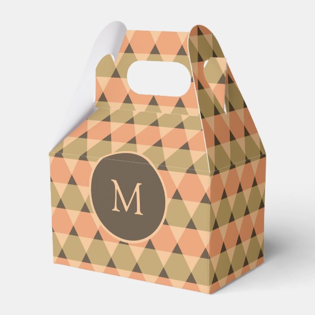 Triangles Pattern Favour Box (Front Side)