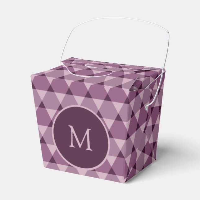 Triangles Pattern Favour Box (Front Side)