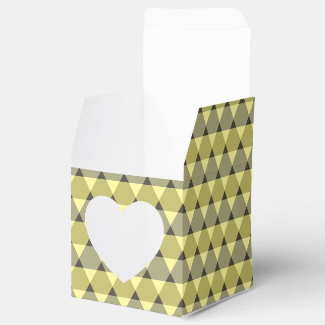 Triangles Pattern Favour Box (Opened)