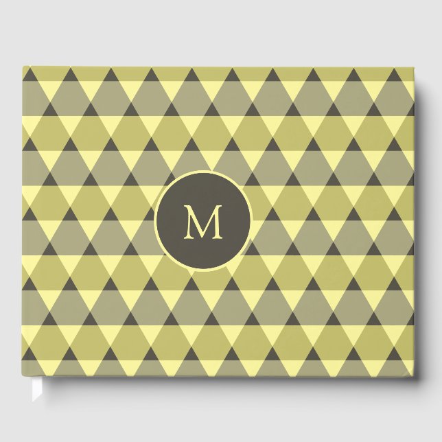 Triangles Pattern Guest Book (Front)