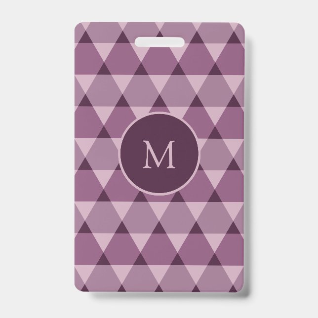 Triangles Pattern ID Badge (Front)