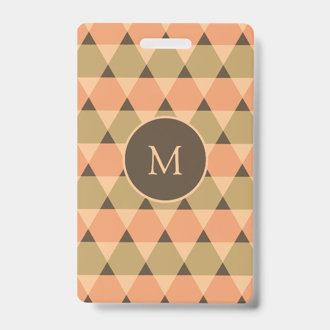 Triangles Pattern ID Badge (Front)