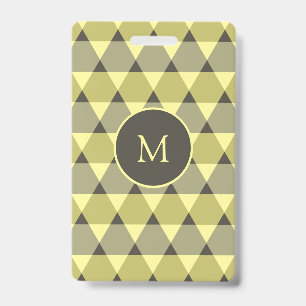 Triangles Pattern ID Badge