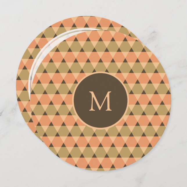 Triangles Pattern Invitation (Front/Back)